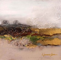 L'passo Benjamin, 12 x 12 Inch, Acrylic on Canvas, Abstract Paintings, AC-LPB-045